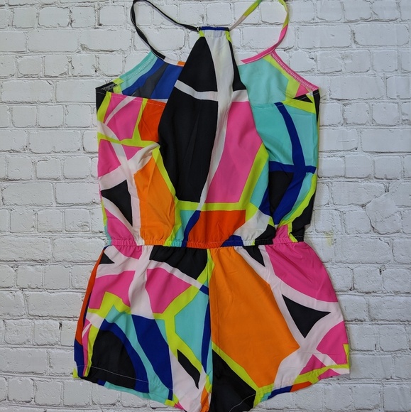 Fabletics Neema Multicolored Sleeveless Romper - Picture 4 of 8